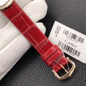 BALLON BLANC DE CARTIER QUARTZ ROSE GOLD CASE DIAMOND BEZEL