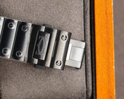SANTOS DE CARTIE STAINLES STEEL SKELETON DIAL ALL BLACK