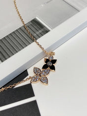 DOUBLE STAR DIAMOND NECKALCE