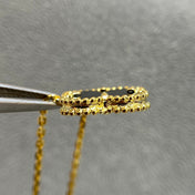 CLOVER PEDANT ONYX NECKLACE