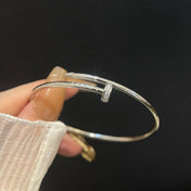 JUSTE BRACELET 2.5MM SILVER DIAMOND