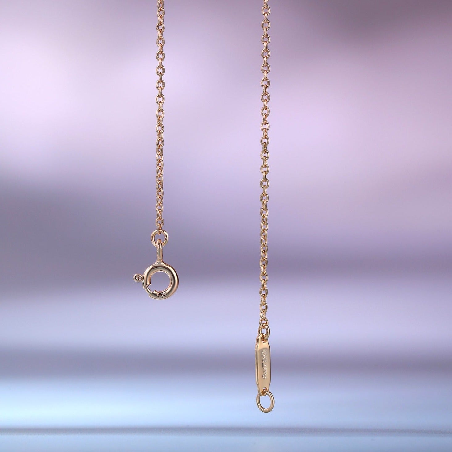 BIG SMILE PEDANT PINK DIAMOND NECKLACE