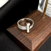 T WIDE DIAMOND RING