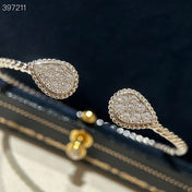 BOHEME DIAMOND SILVER OPEN BRACELET