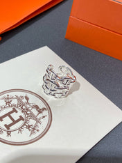 CHAINE DANCRE LARGE SILVER RING