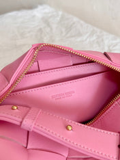 BV SMALL BRICK 24CM PINK LAMBSKIN