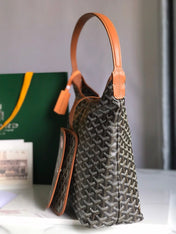 HOBO BOHEME 42CM BLACK AND TAN CANVAS