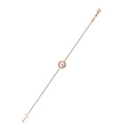 HAPPY HEART BRACELET PINK GOLD 3 DIAMOND