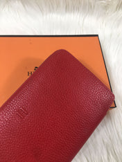 HM SILK'IN CLASSIC WALLET 20 APPLE GRAINED CALFSKIN