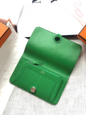 HM Dogon Wallet 20 Green Togo Shw