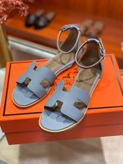 SANTORINI SANDAL SAPPHIRE CALFSKIN