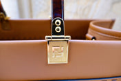 Fend Sunshine Large Bag 40.5 Tan Leather