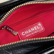 CC GABRIELLE MINI 20 HOBO BAG IN BLACK CALFSKIN