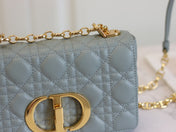 CARO MINI BAG 20 IN LIGHT BLUE CALFSKIN