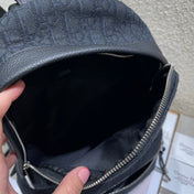 DIOR 26S RIDER BACKPACK 29 IN BLACK OBLIQUE JACQUARD