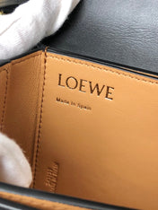 LOE GOYA BAG 18 IN BLACK SILK CALFSKIN