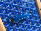SAÏGON PM BAG 28 IN CURIOUS BLUE GOYARDINE CANVAS AND CALFSKIN