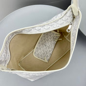 HOBO BOHÈME 34 IN WHITE GOYARDINE CANVAS AND CALFSKIN