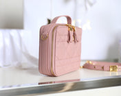 CARO BOX BAG 19 IN LIGHT PINK CALFSKIN