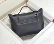 MINI 24/24 29CM IN BLACK EVERCOLOR CALFSKIN GOLD KELLY BUCKLE