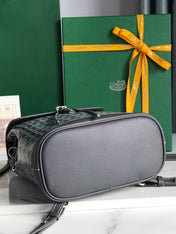 ALPIN MINI BACKPACK 21 IN GRAY LAMBSKIN AND GOYARDINE CANVAS