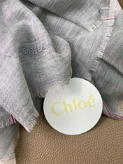 SCARF 200 CM IN SMOKE GRAY CASHMERE 386537