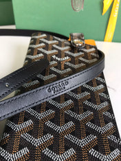 MONTMARTRE GM CASE 18 IN BLACK GOYARDINE CANVAS
