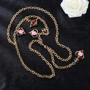 CHANEL 25S CHAIN BELT IN GOLD METALLIC STONE-EMBELLISHED 612631