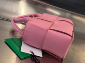 CANDY ARCO TOTE 20 IN BLUSH PINK CALFSKIN