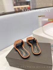 SL TRIBUTE SLIPPERS COPPER CALFSKIN