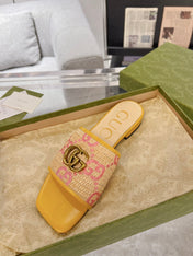 GG EXCLUSIVE SLIDE SANDAL AMBER SEDGE