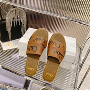WOODY SLIPPER IN CIDER BROWN CANVAS