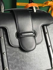 SAÏGON PM BAG 28 IN BLACK GOYARDINE CANVAS AND CALFSKIN