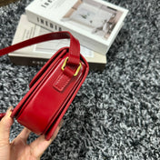 TRIPHOME TEEN 18 CHERRY RED COWHIDE LEATHER