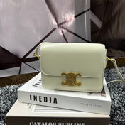 TRIOMPHE TEEN 18 WHITE COWHIDE LEATHER
