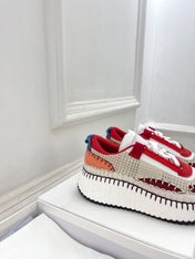 NAMA SNEAKER IN CHERRY RED MIX COLORFUL SPECIAL FABRIC