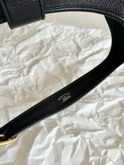 APHRODITE LARGE 47 SHOULDER BAG IN BLACK CALFSKIN