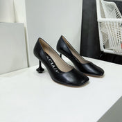 LW TOY PUMP 95 BLACK CALFSKIN