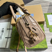 GG MARMONT MATELASSE 27 HANDBAG BEIGE CALFSKIN