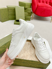 GG TRAINER WHITE CALFSKIN