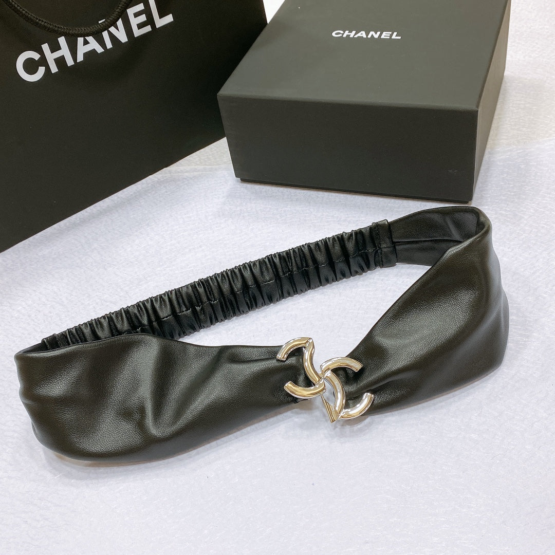 CHANEL 26S BELT 30 MM IN BLACK LAMBSKIN 662947
