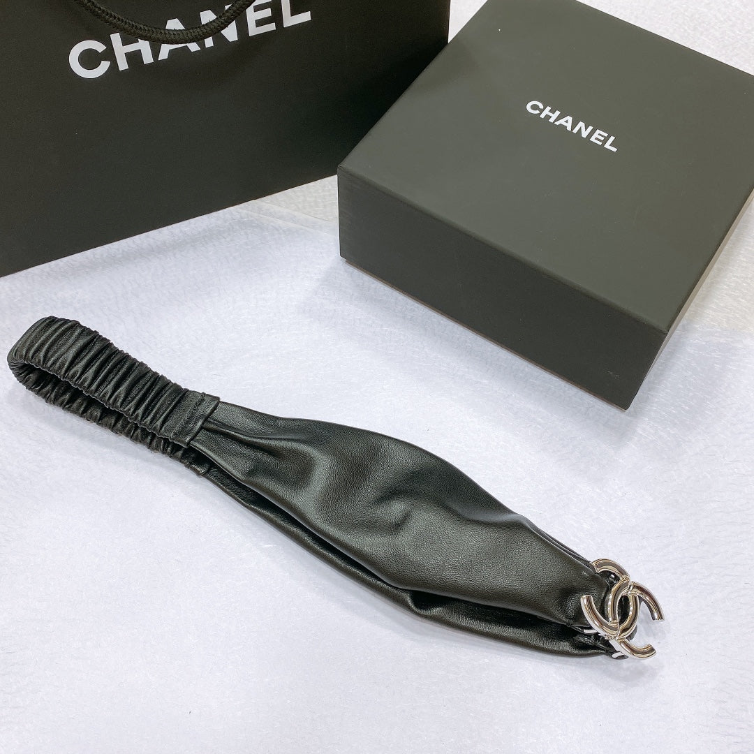 CHANEL 26S BELT 30 MM IN BLACK LAMBSKIN 662947