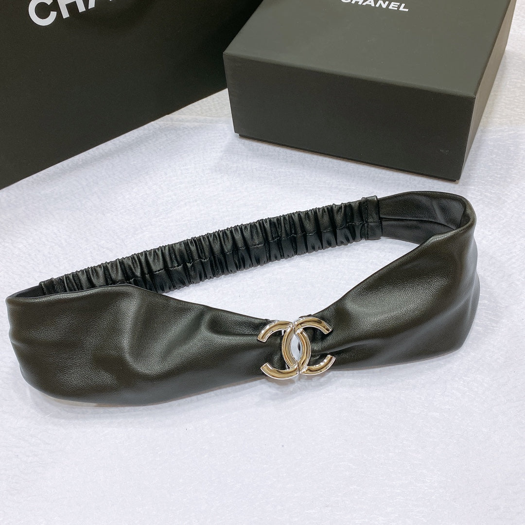 CHANEL 26S BELT 30 MM IN BLACK LAMBSKIN 662947
