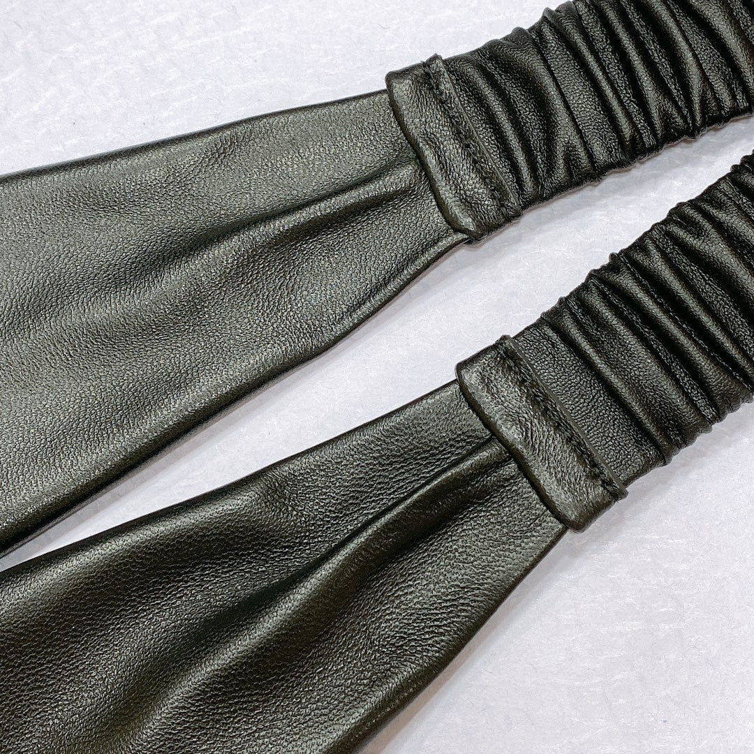 CHANEL 26S BELT 30 MM IN BLACK LAMBSKIN 662948