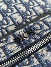 SMALL BACKPACK 32 BLUE OBLIQUE JACQUARD