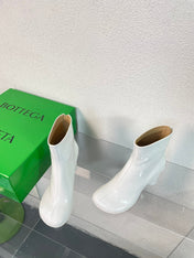 ATOMIC ANKLE BOOT IN WHITE CALFSKIN 75 MM