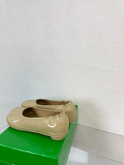 ATOMIC BALLERINA FLAT IN BISQUE BEIGE CALFSKIN