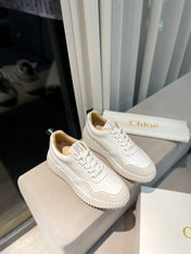 NAMA SNEAKER IN WHITE LAMBSKIN AND DOVE GREY SUEDE