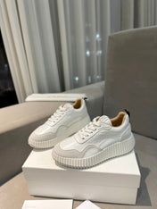 NAMA SNEAKER IN WHITE LAMBSKIN AND DOVE GREY SUEDE