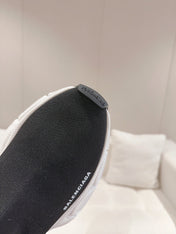 BALENCIAGA 25S SPEED TRAINER SNEAKERS 55 MM IN BLACK KNIT STYLE 5